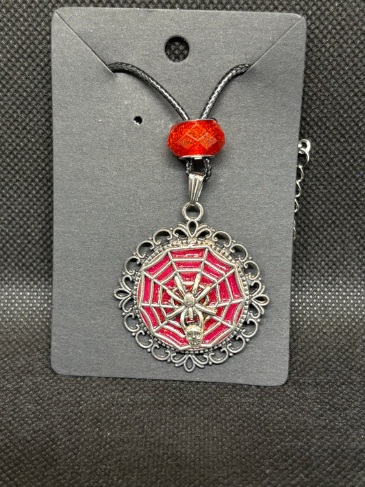Arachnoglass Amulet – Resin Spider Pendant